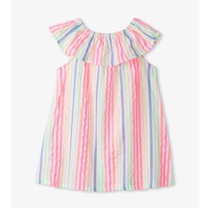 Hatley Baby Girl Miami Beach Ruffle Striped A-Line Dress New!